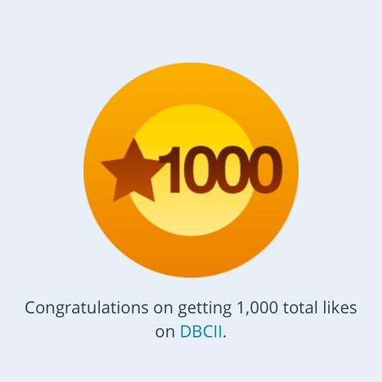 1000 Likes on DBCII