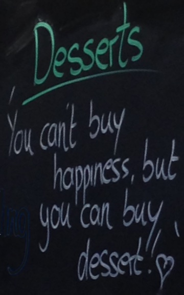 You can't buy happiness, but you can buy dessert!